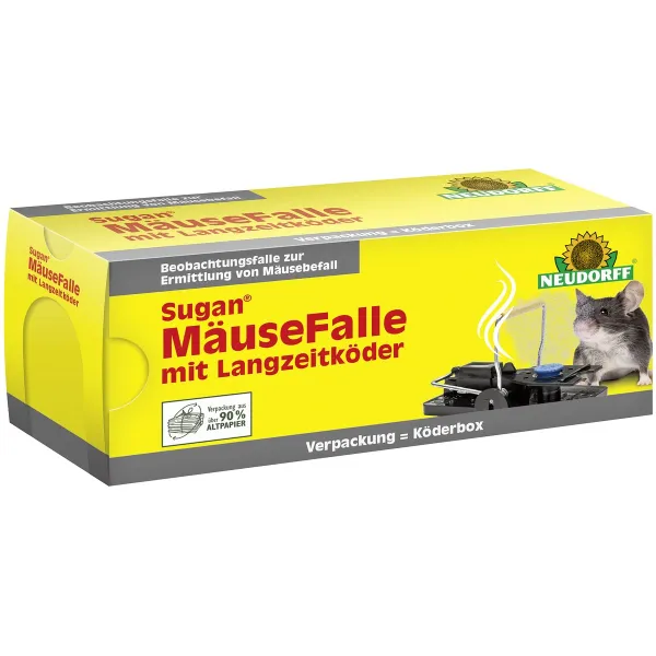 NEUDORFF® Sugan® MäuseFalle mit Langzeitköder