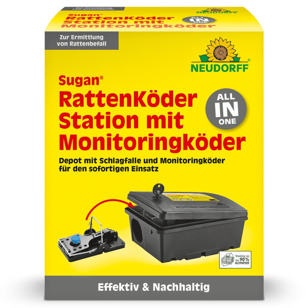 NEUDORFF® Sugan® RattenKöderStation mit Monitoringköder