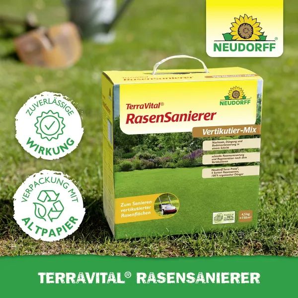 NEUDORFF® TerraVital® RasenSanierer Vertikutier-Mix für 150 m² - 4,5 kg