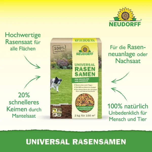 NEUDORFF® Universal RasenSamen 2 kg für 100 m²