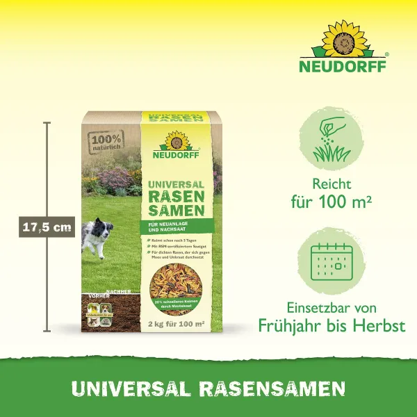 NEUDORFF® Universal RasenSamen 2 kg für 100 m²