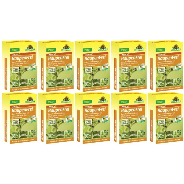 NEUDORFF® Xentari® RaupenFrei gegen Buchsbaumzünsler & Schadraupen - 25 g x 10 NEUDORFF® Xentari® RaupenFrei gegen Buchsbaumzünsler & Schadraupen - 25 g x 10