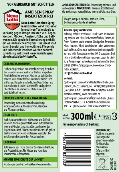 Nexa Lotte® Ameisen Spray Insektizidfrei - 300 ml