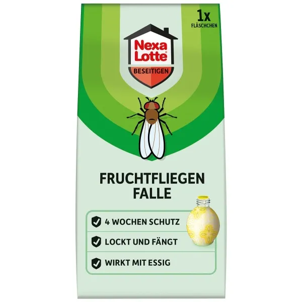 Nexa Lotte® Fruchtfliegen-Falle mit 10 ml Lockstoff