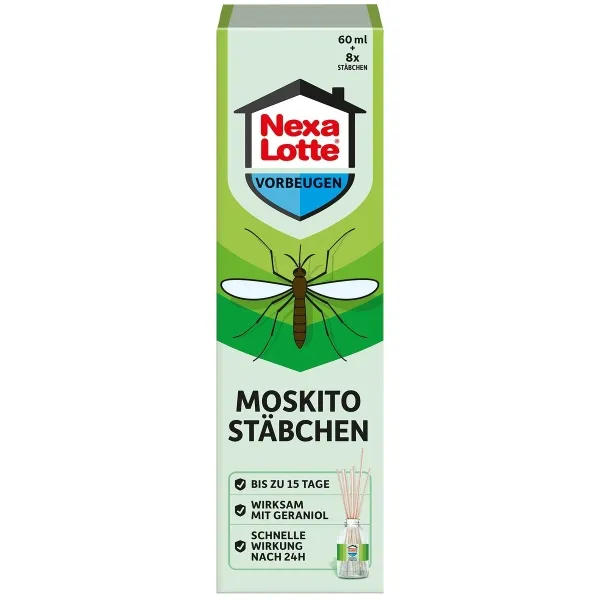 Nexa Lotte® Moskito Stäbchen 60 ml + 8 Stäbchen Nexa Lotte® Moskito Stäbchen 60 ml + 8 Stäbchen