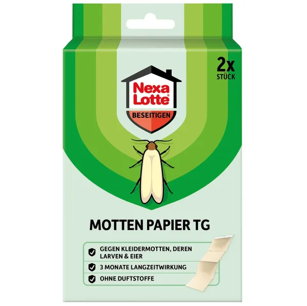Nexa Lotte® Motten Papier TG - 2 Stück