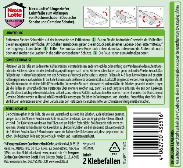 Nexa Lotte® Ungeziefer Leimfalle - 2 Stück