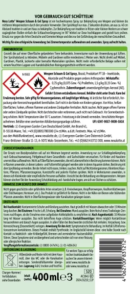 Nexa Lotte® Wespen Schaum & Gel Spray - 400 ml