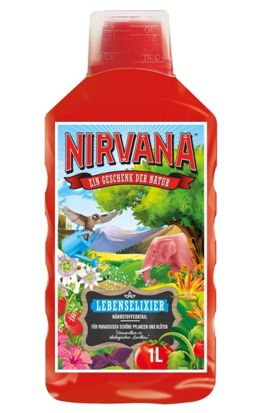 NIRVANA™ Lebenselixier Cannabis & Blumen Volldünger 100 % Natur - 1 Liter