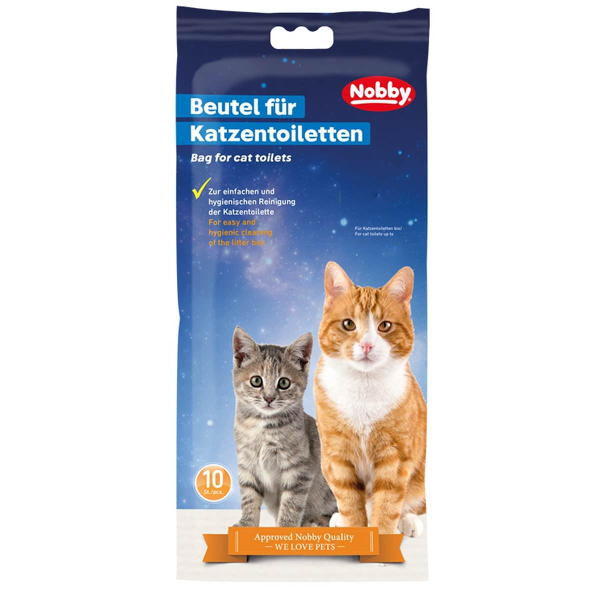 Nobby® Beutel für Katzentoiletten XL für Toiletten bis 71 x 57 cm, 10 Stück