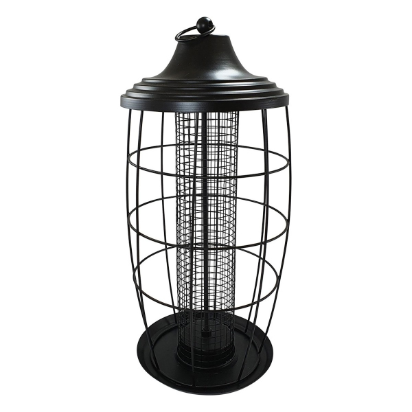 Nobby® Futtersäule mit Gitter schwarz 19 x 39 cm