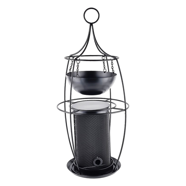 Nobby® Futtersäule mit Pflanzschale schwarz