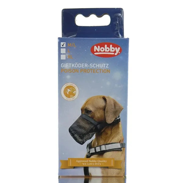 Nobby® Hunde Giftköderschutz Schwarz M-L Nobby® Hunde Giftköderschutz Schwarz M-L