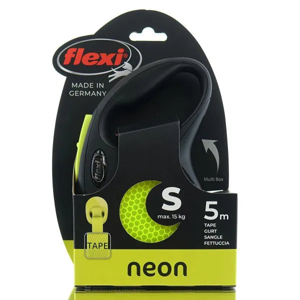 Nobby® Hunde flexi NEW NEON Gurt S Gelb 5 Meter