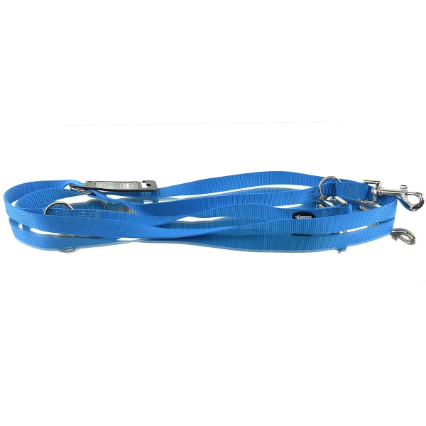 Nobby® Hunde Führleine Classic M-L Hellblau 200 cm - Nylon