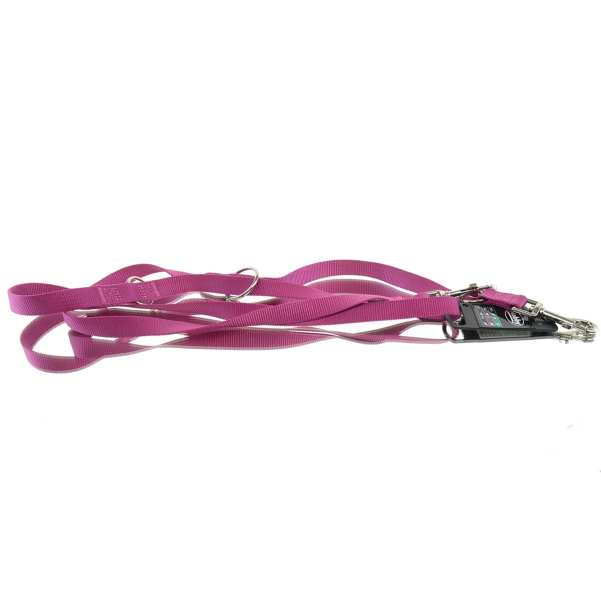 Nobby® Hunde Führleine Classic M-L Himbeere 200 cm - Nylon