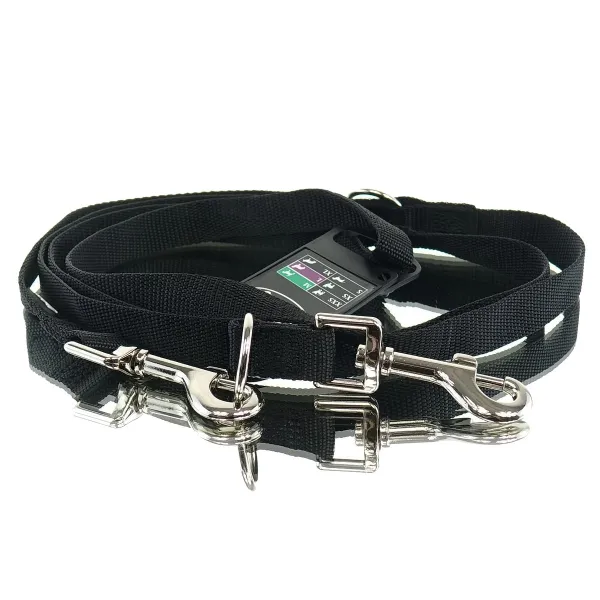 Nobby® Hunde Führleine Classic M-L Schwarz 200 cm - Nylon