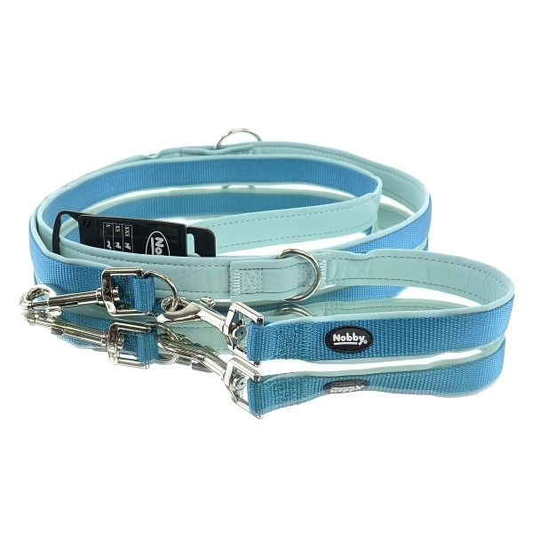 Nobby® Hunde Führleine Classic Preno Hellblau 2 Meter Größe M - L