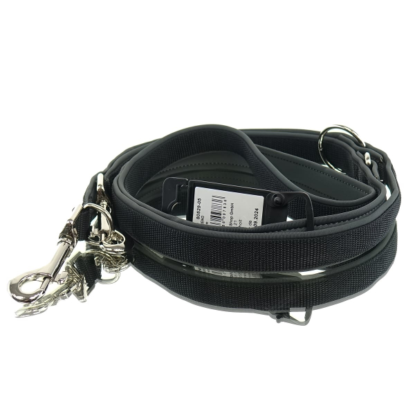 Nobby® Hunde Führleine Classic Preno Schwarz/Grau 2 Meter Größe M - L