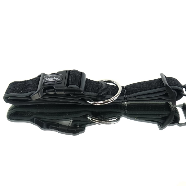 Nobby® Hunde Halsband Classic Preno Schwarz/Grau Größe M - L