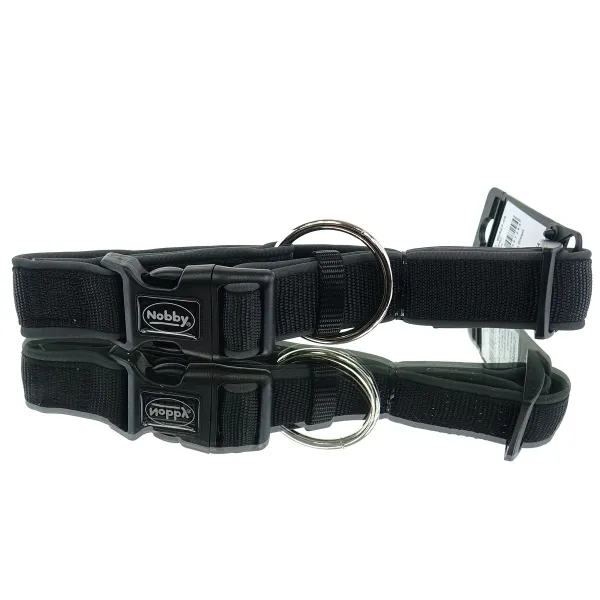 Nobby® Hunde Halsband Classic Preno Schwarz/Grau Größe M - L