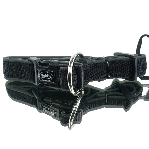 Nobby® Hunde Halsband Classic Preno Schwarz/Grau Größe XS