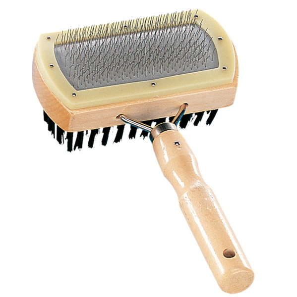 Nobby® Hunde + Katzen Nature Line Rupfbürste doppelt