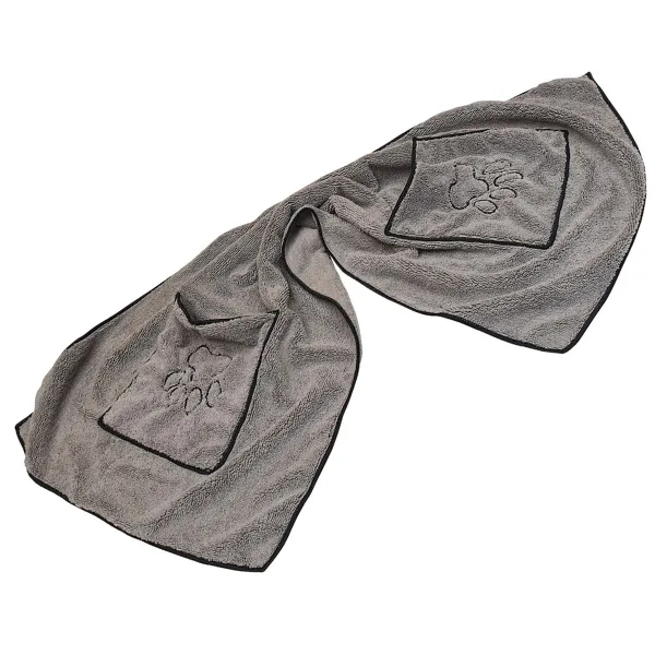 Nobby® Hunde Mikrofaser Handtuch grau 100 x 50 cm