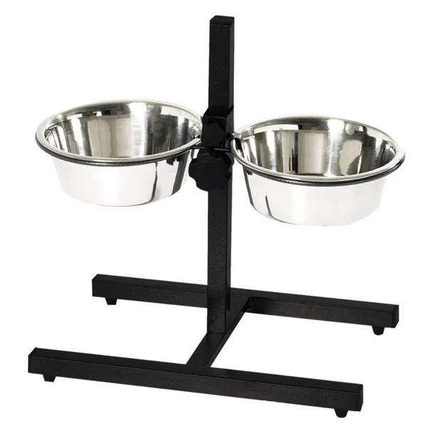 Nobby® Hunde Napfständer DINER BAR S verstellbar inkl. 2 Näpfen Ø 21 cm mit 1,5 Liter Inhalt