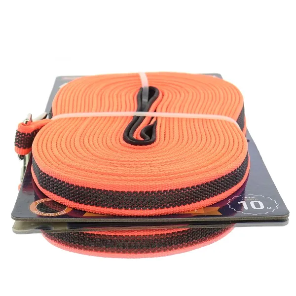 Nobby® Hunde Schleppleine Anti-Slip Neonorange 10 Meter