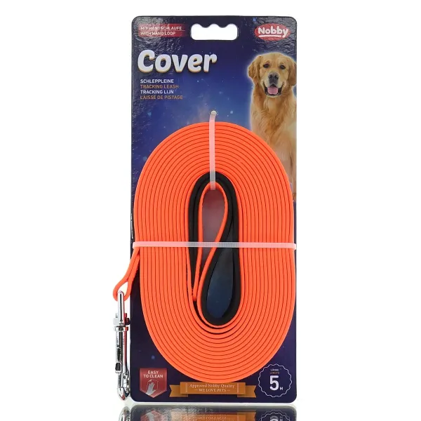 Nobby® Hunde Schleppleine Cover Neonorange 5 Meter Nobby® Hunde Schleppleine Cover Neonorange 5 Meter