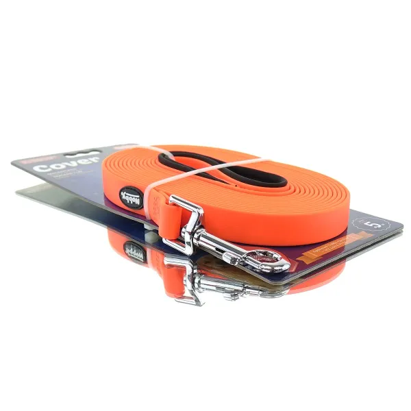 Nobby® Hunde Schleppleine Cover Neonorange 5 Meter