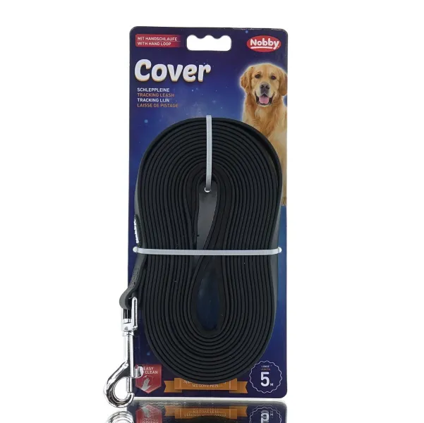 Nobby® Hunde Schleppleine Cover Schwarz 5 Meter