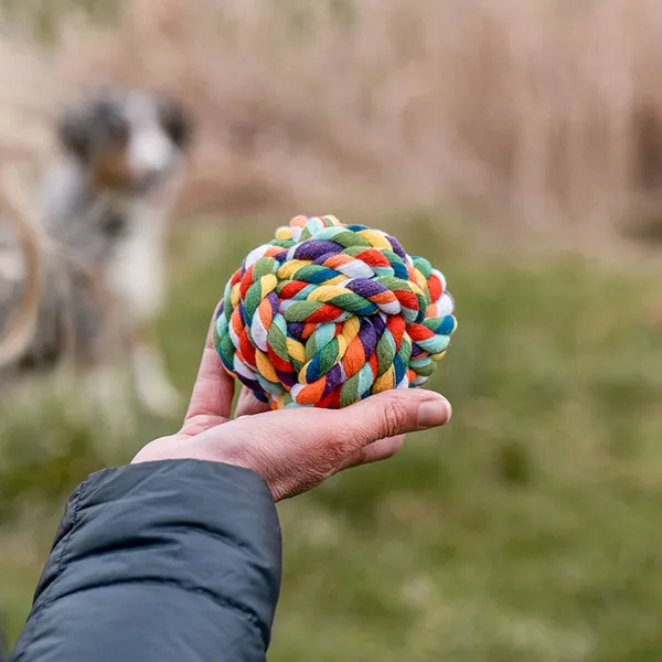 Nobby® Hunde Spielball Rope Toy L Bunt Ø 10 cm - Baumwolle