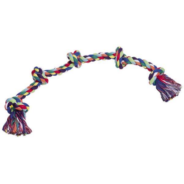 Nobby® Hunde Spielseil Rope Toy, schwer bunt 1000 g, 5 Knoten
