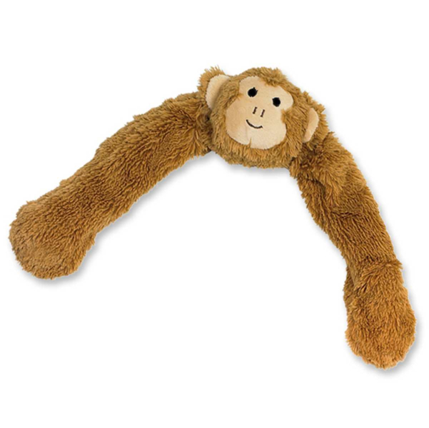Nobby® Hunde Spielzeug Plüsch Affe Braun mit innenliegendem Seil  55 cm
