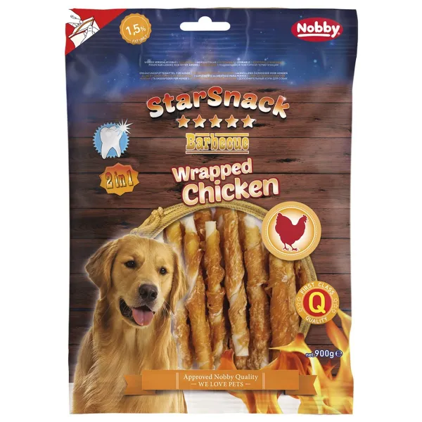Nobby® Hunde StarSnack Barbecue Wrapped Chicken XS 70 g
