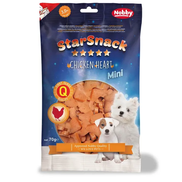 Nobby® Hunde StarSnack MINI Chicken Heart 70 g Nobby® Hunde StarSnack MINI Chicken Heart 70 g