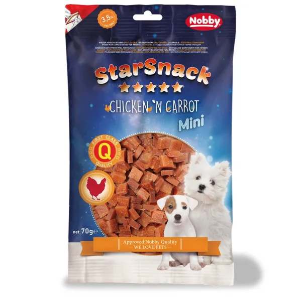 Nobby® Hunde StarSnack MINI Chicken´n Carrot 70 g Nobby® Hunde StarSnack MINI Chicken´n Carrot 70 g