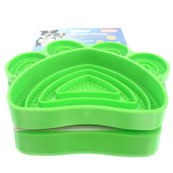 Nobby® Hunde TPE Beschäftigungsnapf PAW Grün 21 x 19 cm - Silikon