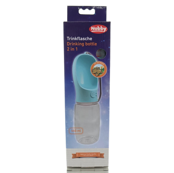 Nobby® Hunde Trinkflasche 2 in 1 Mint 550 ml