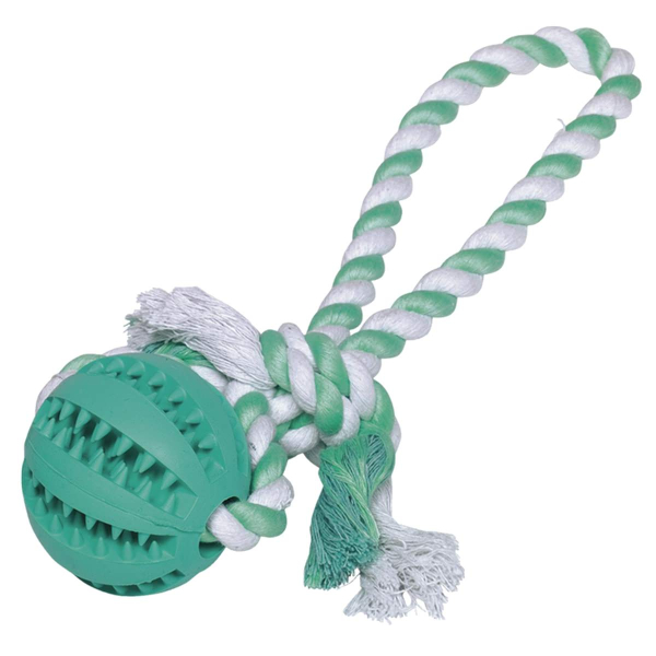 Nobby® Hunde Vollgummi Ball mit Seil 