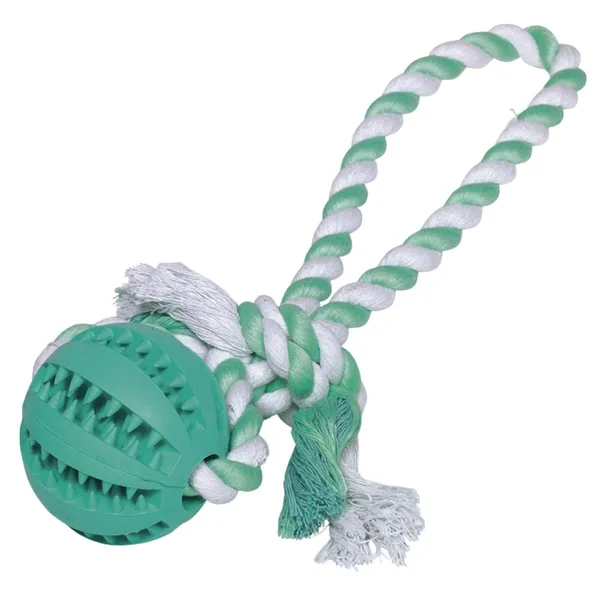 Nobby® Hunde Vollgummi Ball mit Seil DENTAL LINE Ø 7 cm, Ball mit Seil: 30 cm Nobby® Hunde Vollgummi Ball mit Seil DENTAL LINE Ø 7 cm, Ball mit Seil: 30 cm