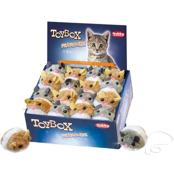 Nobby® Katzen Aufziehmaus Plüsch 6,5 cm