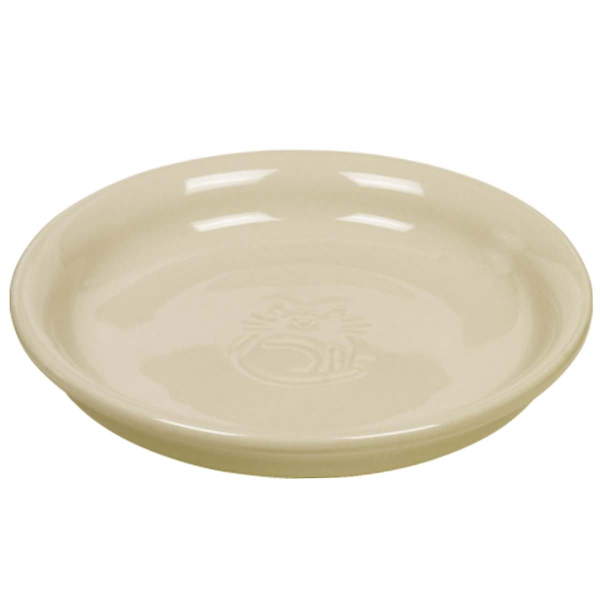 Nobby® Katzen Keramik Milchschale beige Ø14 x 2 cm, 100 ml