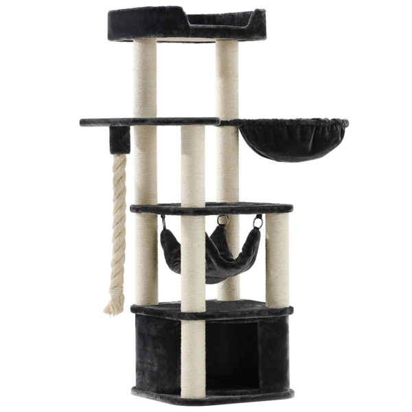 Nobby® Katzen Kratz- und Spielbaum Classic ZADA dunkelgrau 50 x 50 x 145 cm