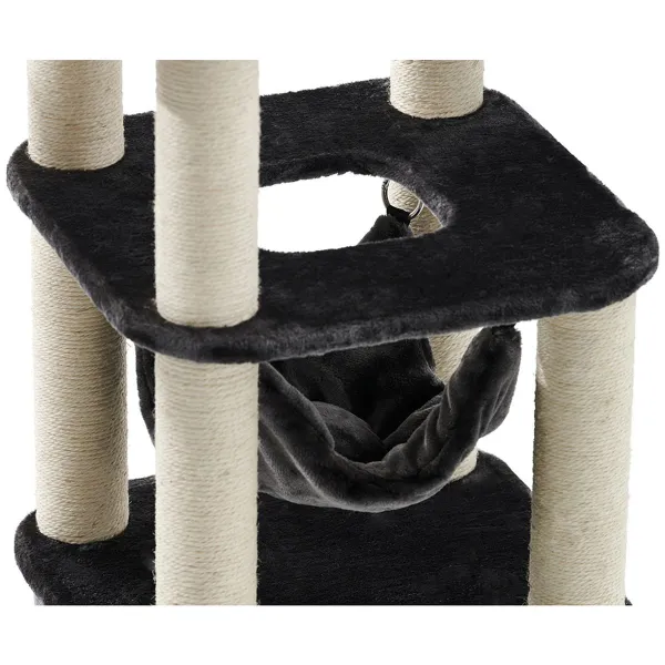 Nobby® Katzen Kratz- und Spielbaum Classic ZADA dunkelgrau 50 x 50 x 145 cm