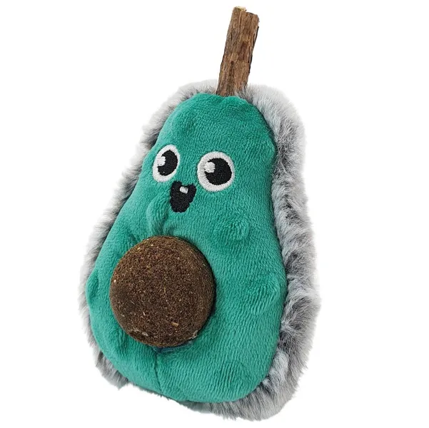 Nobby® Katzen Plüsch Avocado mit Matatabi Stick und Catnip Kugel 13 cm Nobby® Katzen Plüsch Avocado mit Matatabi Stick und Catnip Kugel 13 cm