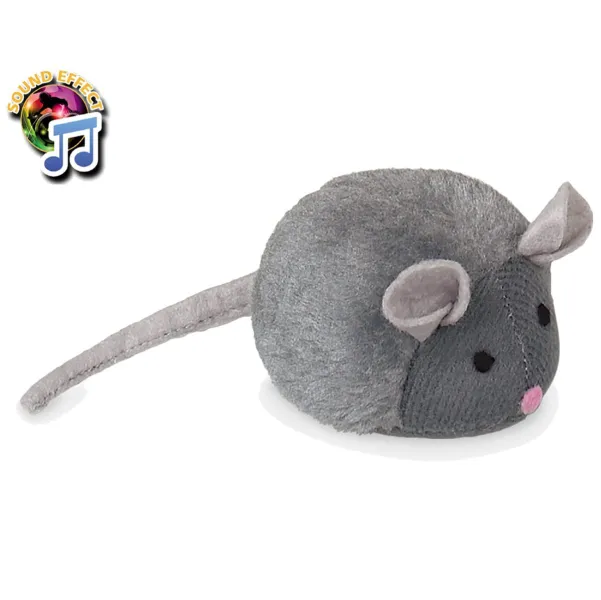 Nobby® Katzen Plüsch Maus mit Stimme 15 cm
