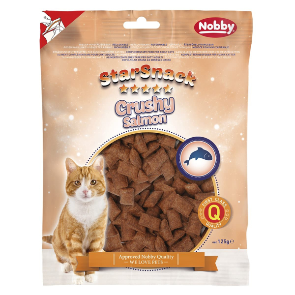 Nobby® Katzen StarSnack Crushy Salmon Tüte, 125 g